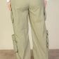 “DND” Olive Green Parachute Pants
