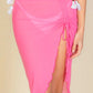 “Stuck on Me” Fuchsia Ruched Skirt