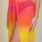 “Show That Skin” Yellow Multi Maxi Skirt
