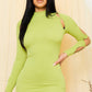 “Annelise” Avocado Mini Dress