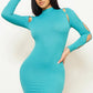 “Annelise” Aqua Blue Mini Dress