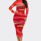 “Just a Glitch” Mesh Midi Dress