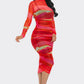“Just a Glitch” Mesh Midi Dress
