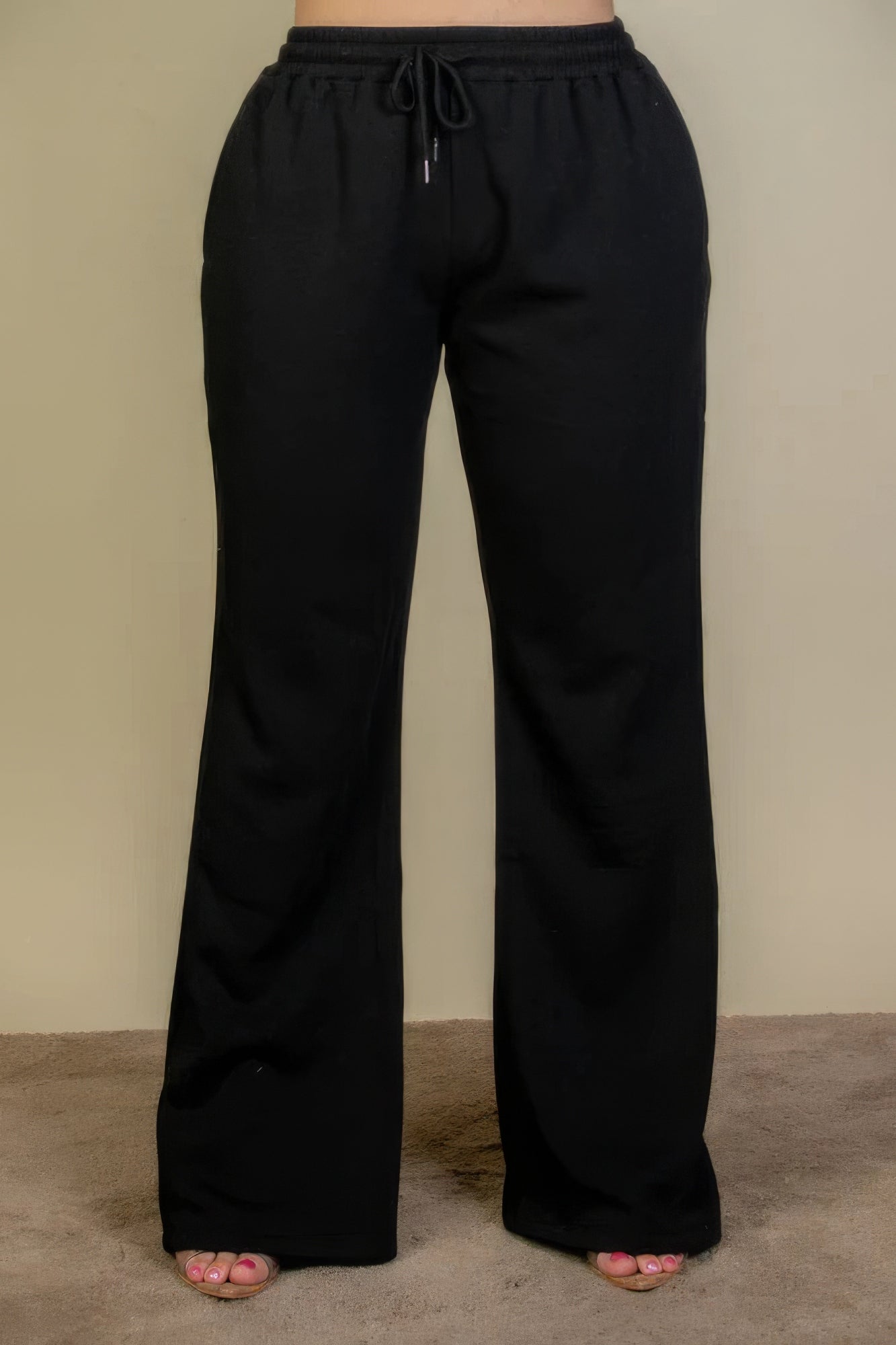 “Elastiband” Black Sweatpants