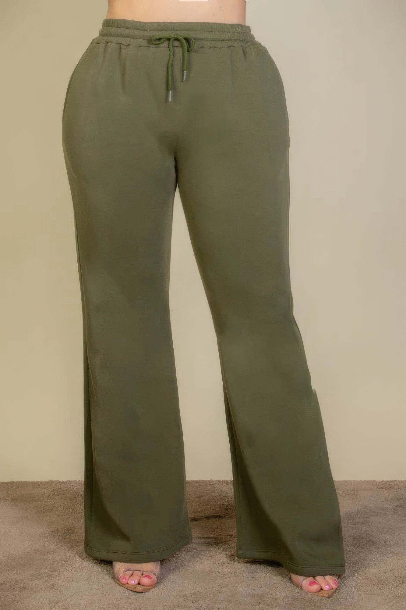 “Elastiband” Olive Sweatpants