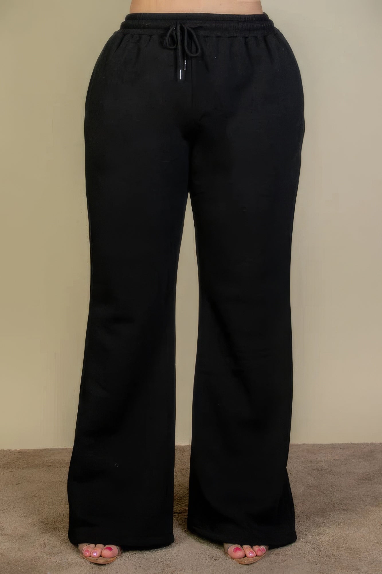 “Elastiband” Black Sweatpants
