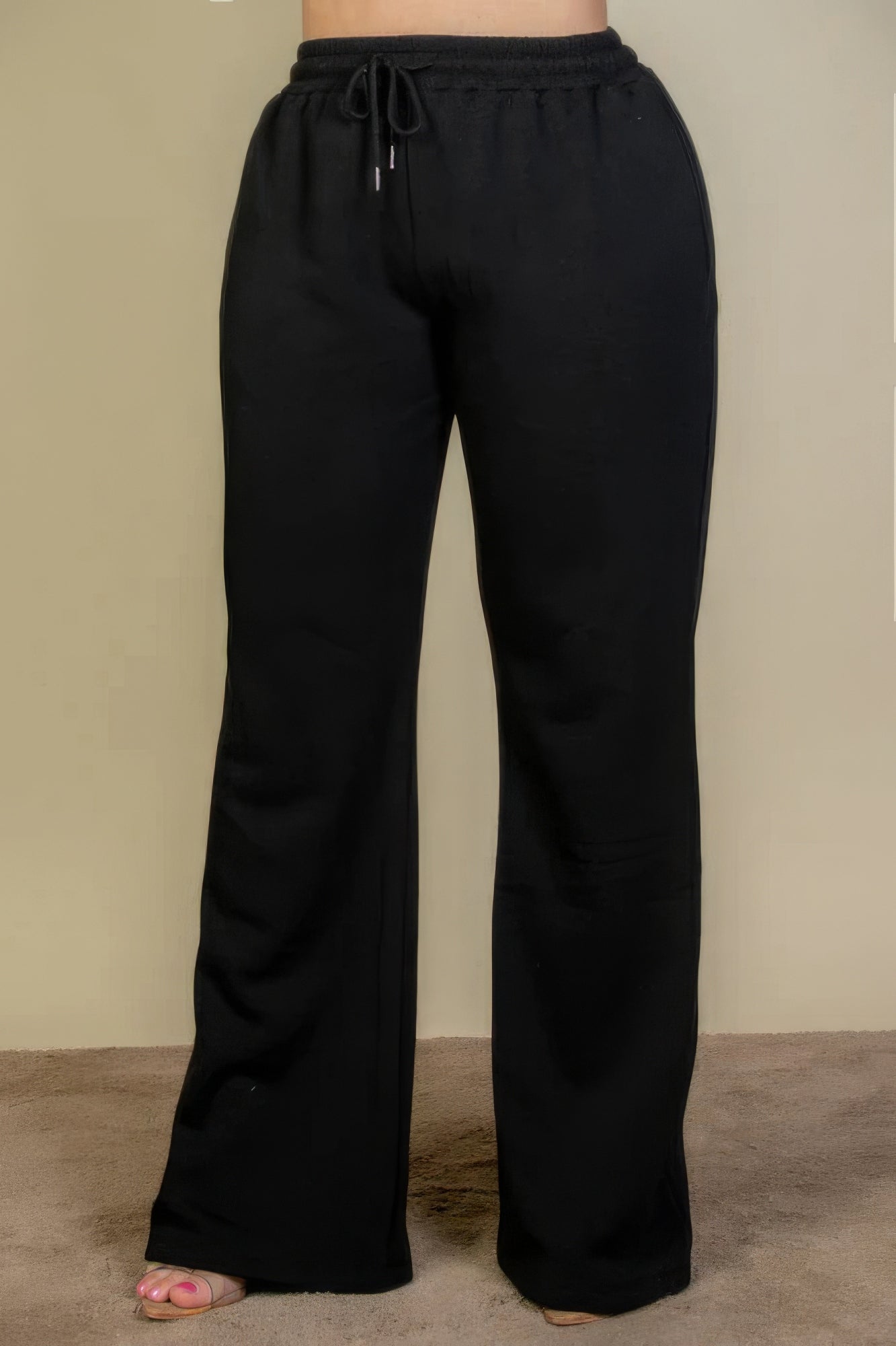 “Elastiband” Black Sweatpants