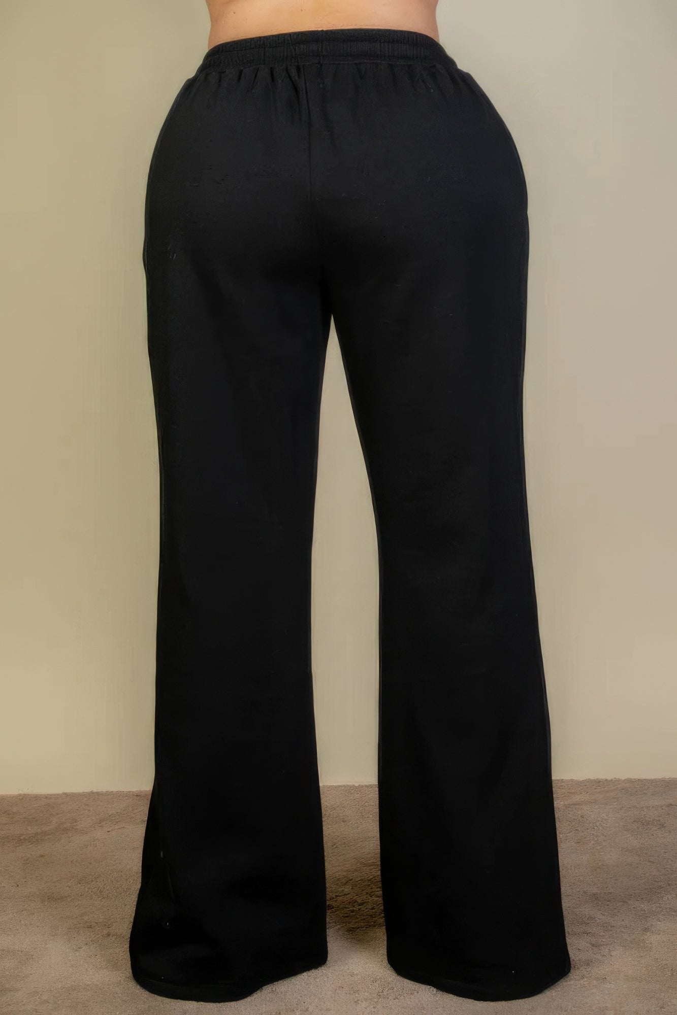 “Elastiband” Black Sweatpants