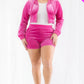 “Bubba Sparx” Hot Pink Hoodie And Shorts Set