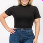 “Miss Viv” Black Short Sleeve Bodysuit