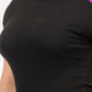 “Miss Viv” Black Short Sleeve Bodysuit