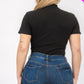 “Miss Viv” Black Short Sleeve Bodysuit