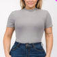 “Miss Viv” Grey Short Sleeve Bodysuit