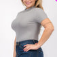 “Miss Viv” Grey Short Sleeve Bodysuit