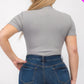 “Miss Viv” Grey Short Sleeve Bodysuit
