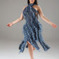 “Exquisite” Ruffled Dress