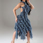“Exquisite” Ruffled Dress
