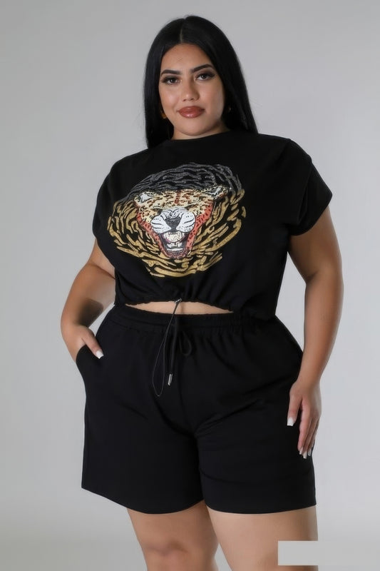 “So Feisty” Shorts Set