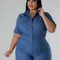 “Denim Daisy” Romper