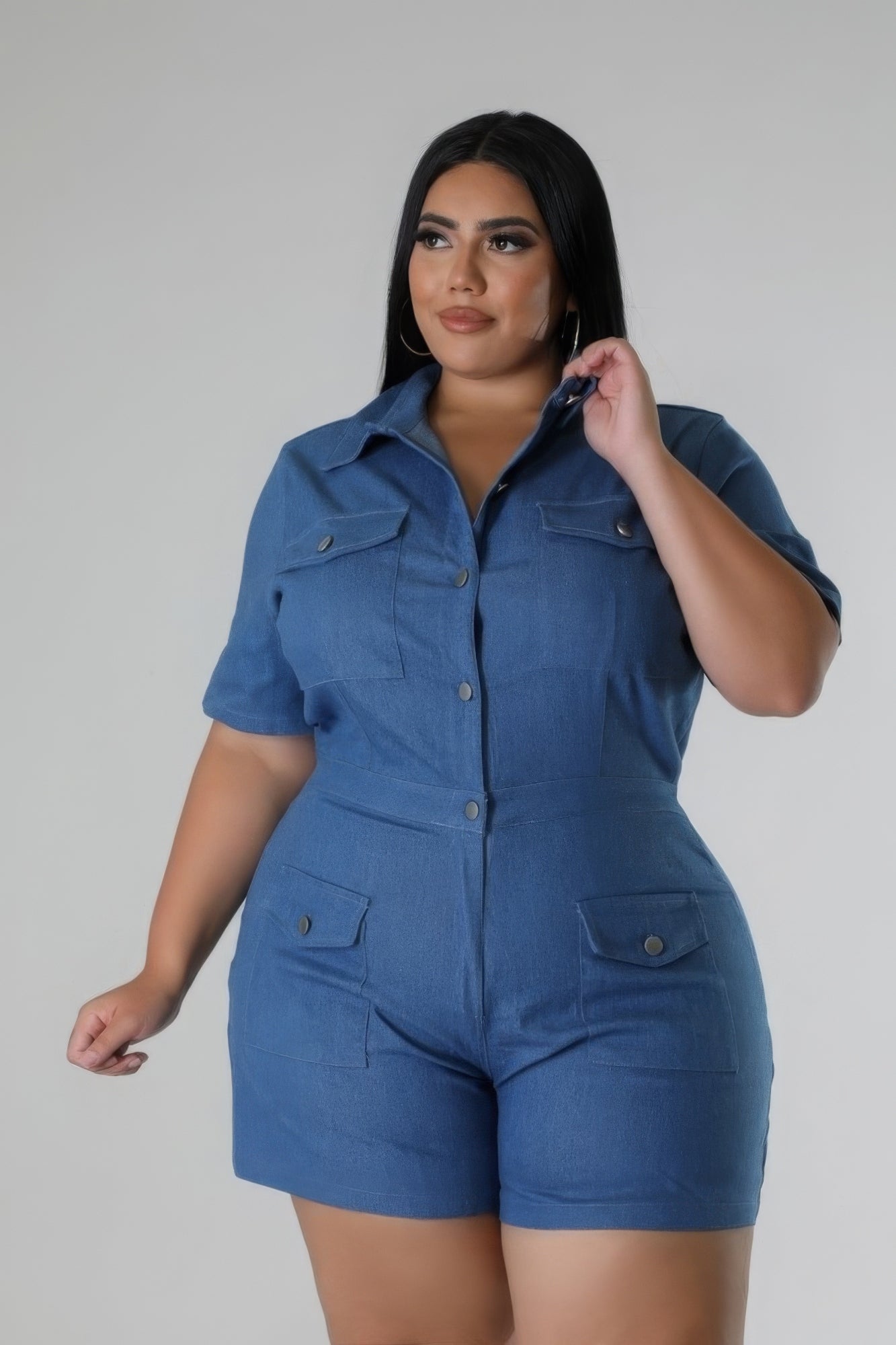 “Denim Daisy” Romper