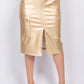 “Down To Earth” Gold Cargo Skirt