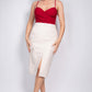 “Down To Earth” Cream Cargo Skirt