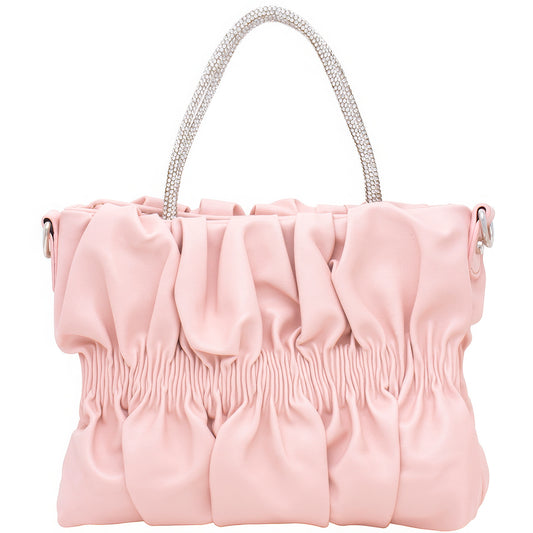 “Pretty Lady” Rhinestone Handle Design Bag