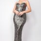 “Boss Baddie” Black/Gunmetal Tube Dress