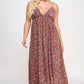 “Mind Ya Bidness” Rust Maxi Dress