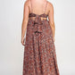 “Mind Ya Bidness” Rust Maxi Dress
