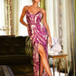 Art Deco Sequins Maxi Dress
