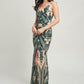 Art Deco Sequins Maxi Dress