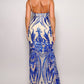 Art Deco Sequins Maxi Dress