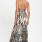 Art Deco Sequins Maxi Dress