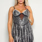 Rhinestone Hot Fix Mini Dress