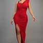 Glitter Slitted Dress