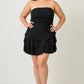Strapless Tiered Ruffle Dress