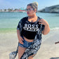 “Boss Babe” Graphic Crop Top
