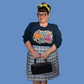 Wacky Owls Pullover in Midnight Blue