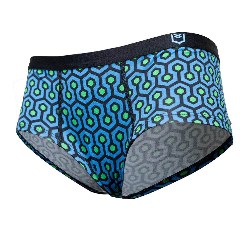 Women's Bamboo Hexagon Cheeky Boyshorts