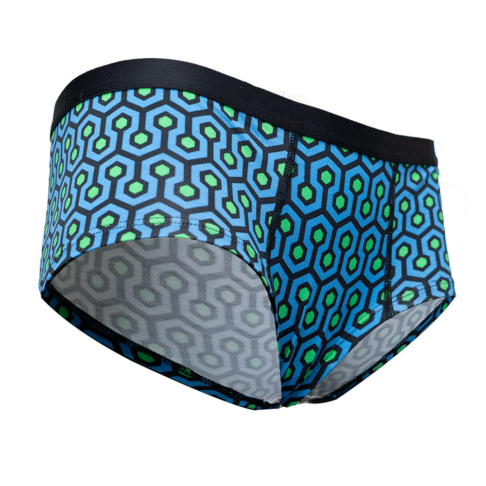 Women's Bamboo Hexagon Cheeky Boyshorts