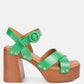 Cristina Cross Strap Embellished Heels