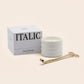 Soy Wax Ceramic Candle & Wick Trimmer Set