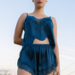 Hydros Satin and Lace Babydoll Set