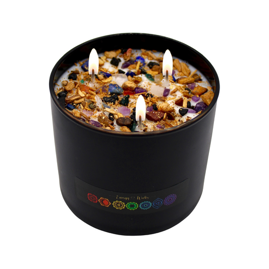 7 Stone Chakra Candle
