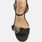 Chaplet Textured Block Heel Sandals