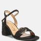 Chaplet Textured Block Heel Sandals