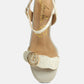 Chaplet Textured Block Heel Sandals
