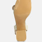 Chaplet Textured Block Heel Sandals