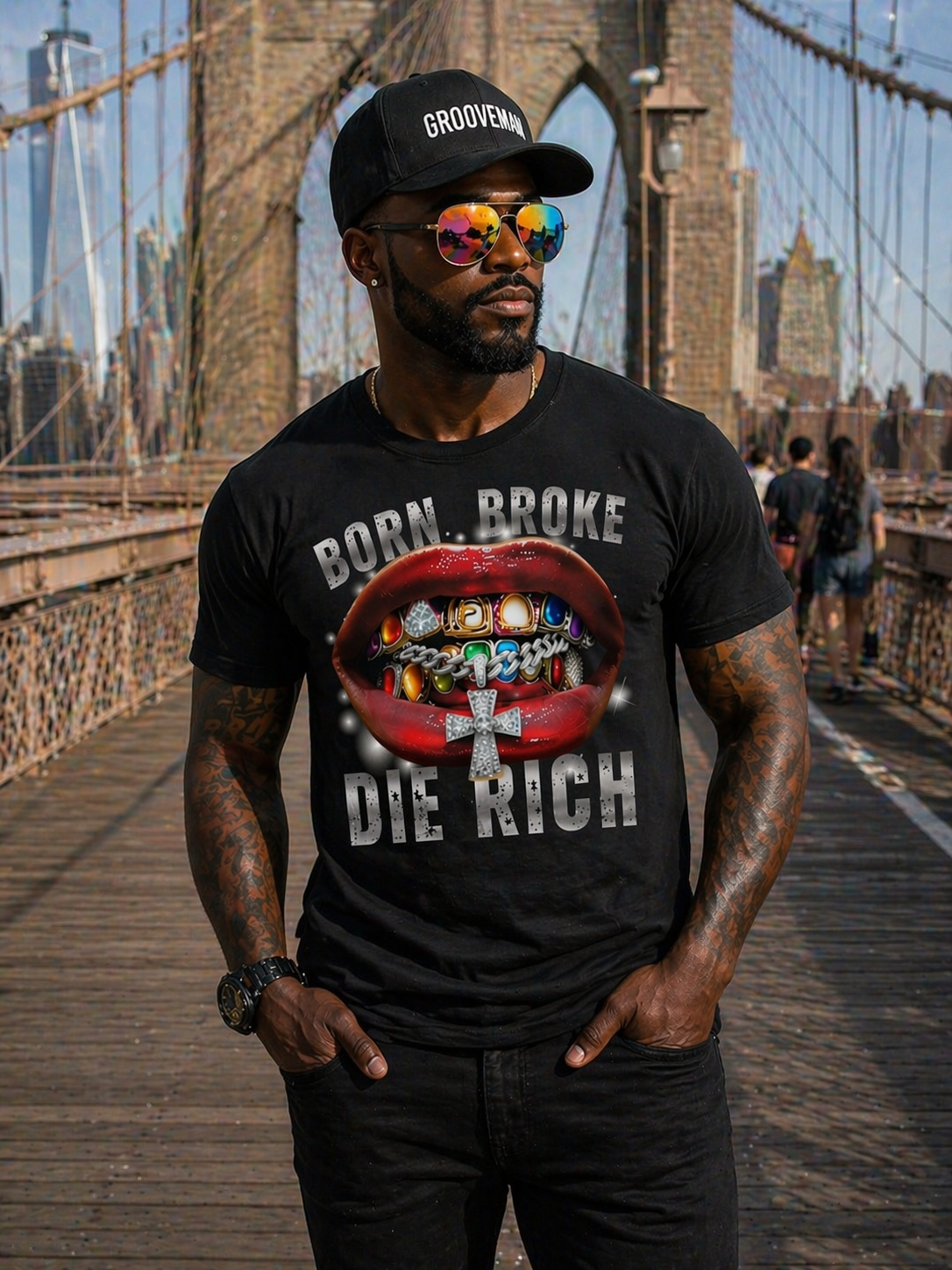 Born Broke Die Rich Graphic T-Shirt – Premium Streetwear Tee |  | Unisex Cotton Shirt